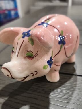 Vintage Ceramic  Pig Bank